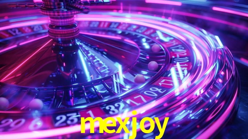 Escena dinámica inspirada en casino con iluminación mexjoy, cartas, fichas e íconos de juegos digitales en un espacio moderno de juegos.